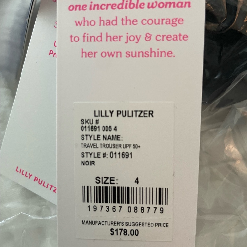 Lilly Pulitzer Travel Trouser UPF 50 size 4 - Picture 3 of 7